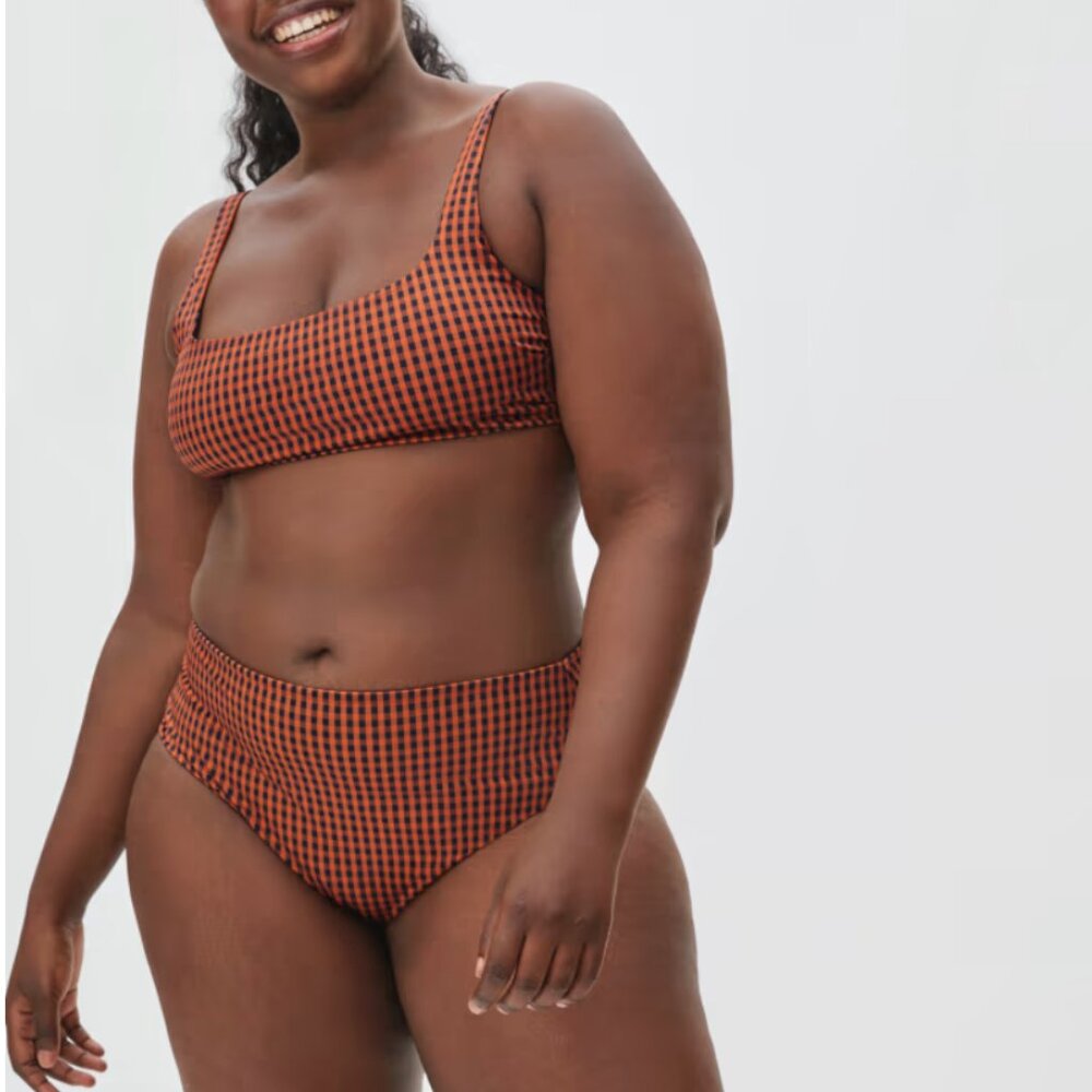 New Everlane The Square-Neck Bikini Top SM and The High-Rise Hipster Bottom MED - Picture 5 of 11